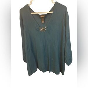 Lane Bryant Teal Sweater - Size 26/28